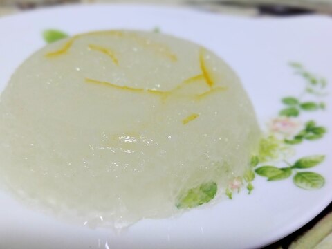 のどケアスイーツ✤大根とゆず茶のみぞれゼリー